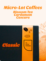 Micro-lot Coffees Blossom Tea Cardamom Cascara